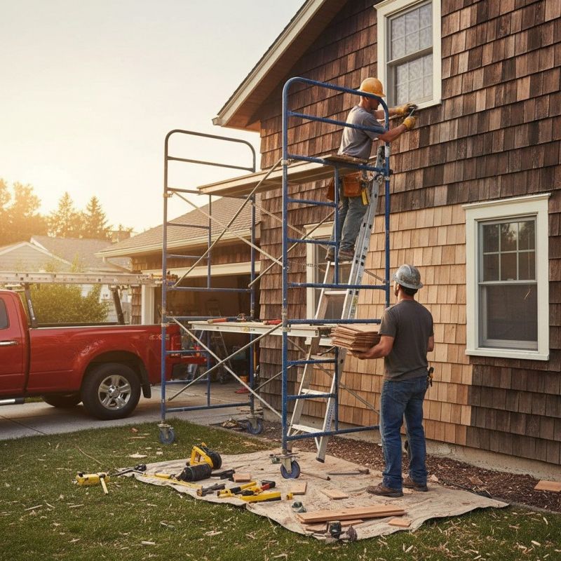 Cabin Siding Installation