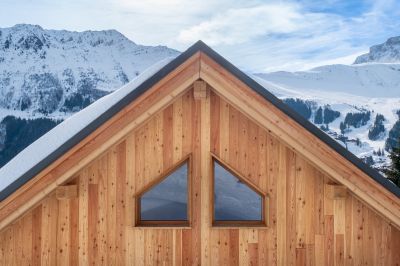 Cabin Siding installation